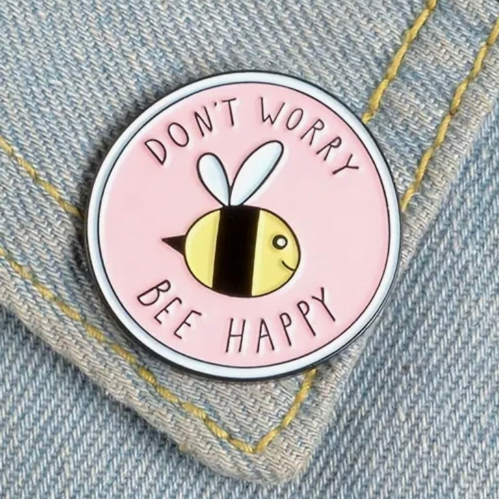 Bee Happy Pin