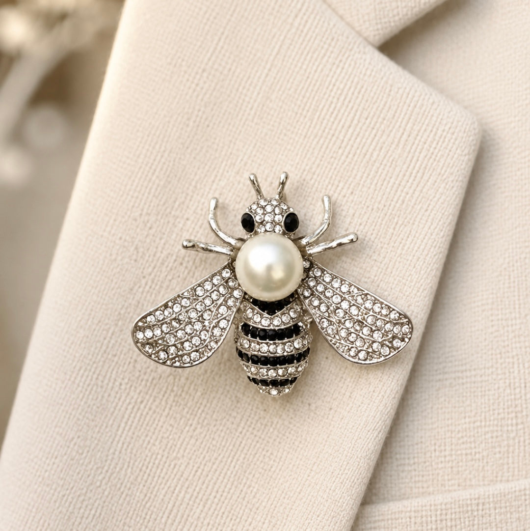 Beatrix Silver Coloured Brooch