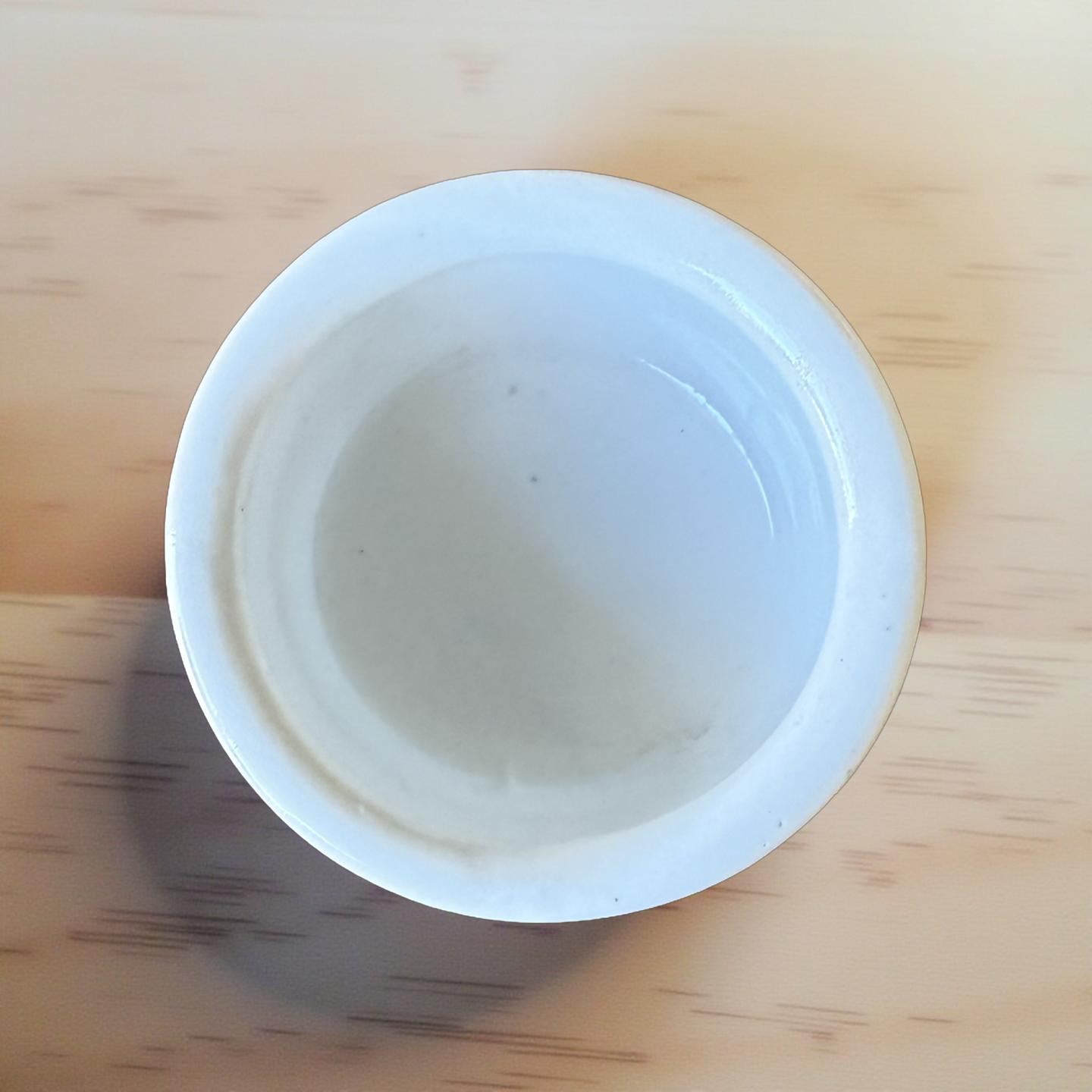 “Juniper” Pottery Tall Tea Light Beeswax Candle Holder and Pack of 6 candles