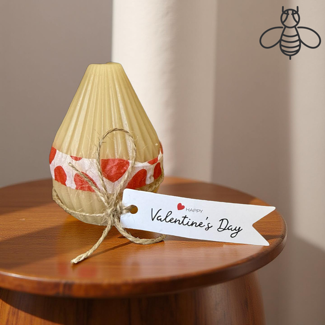 Valentines Day Pear Lumiére Pure Beeswax Candle