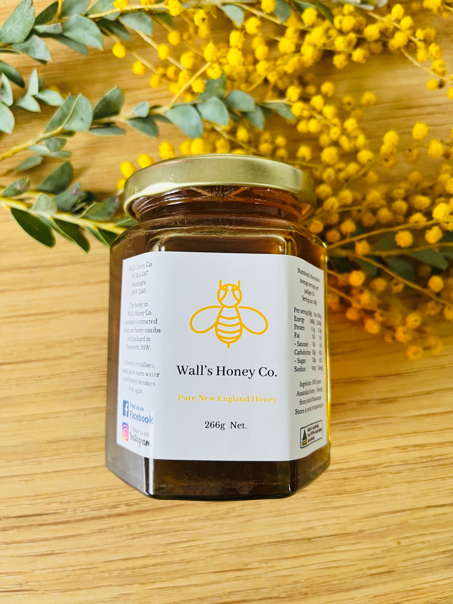 266g pure honey