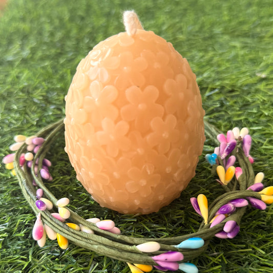 “Flora” Easter Egg Beeswax Candle
