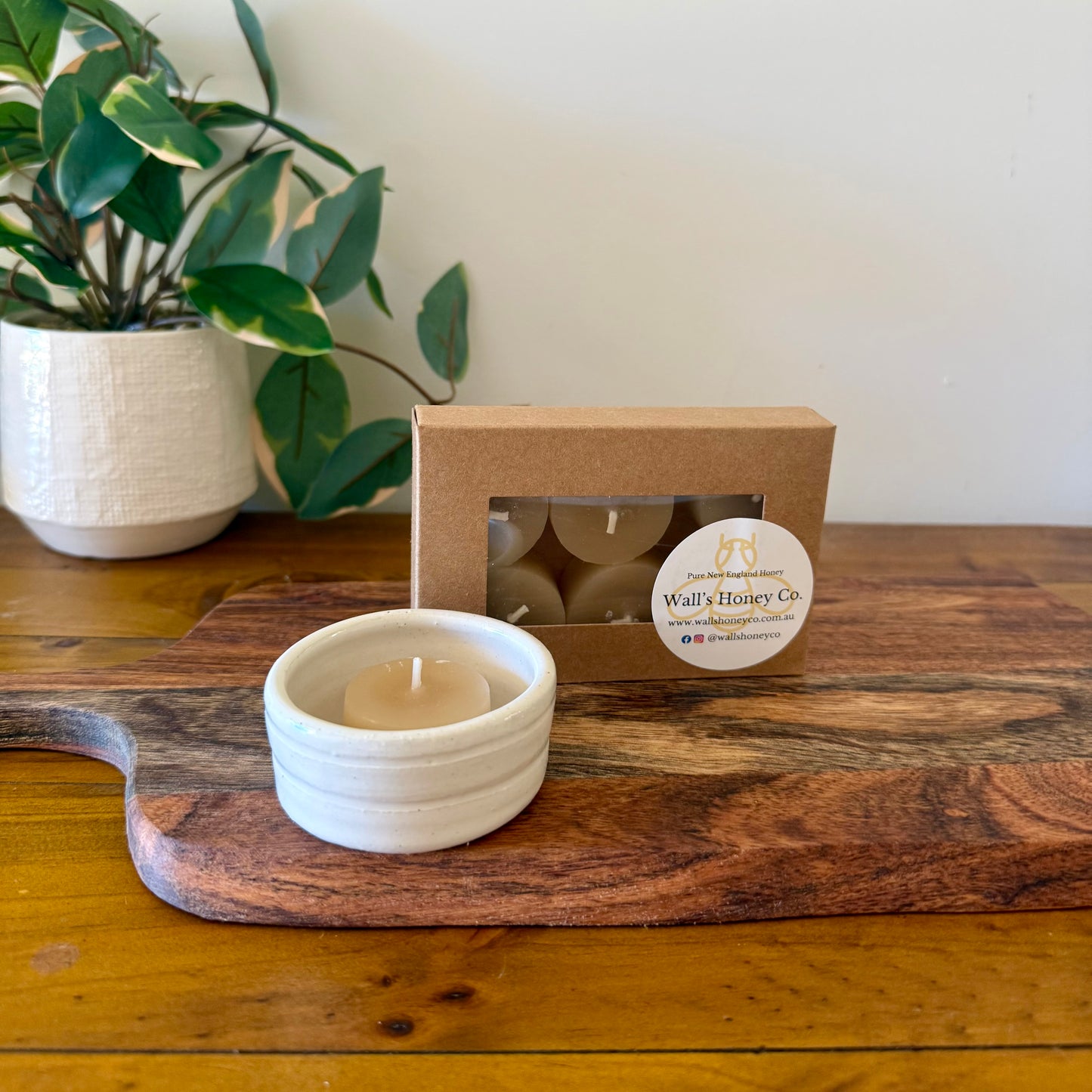 Mothers Day “Terra” Pottery Pottery Tea Light Candle & Seed Gift Box