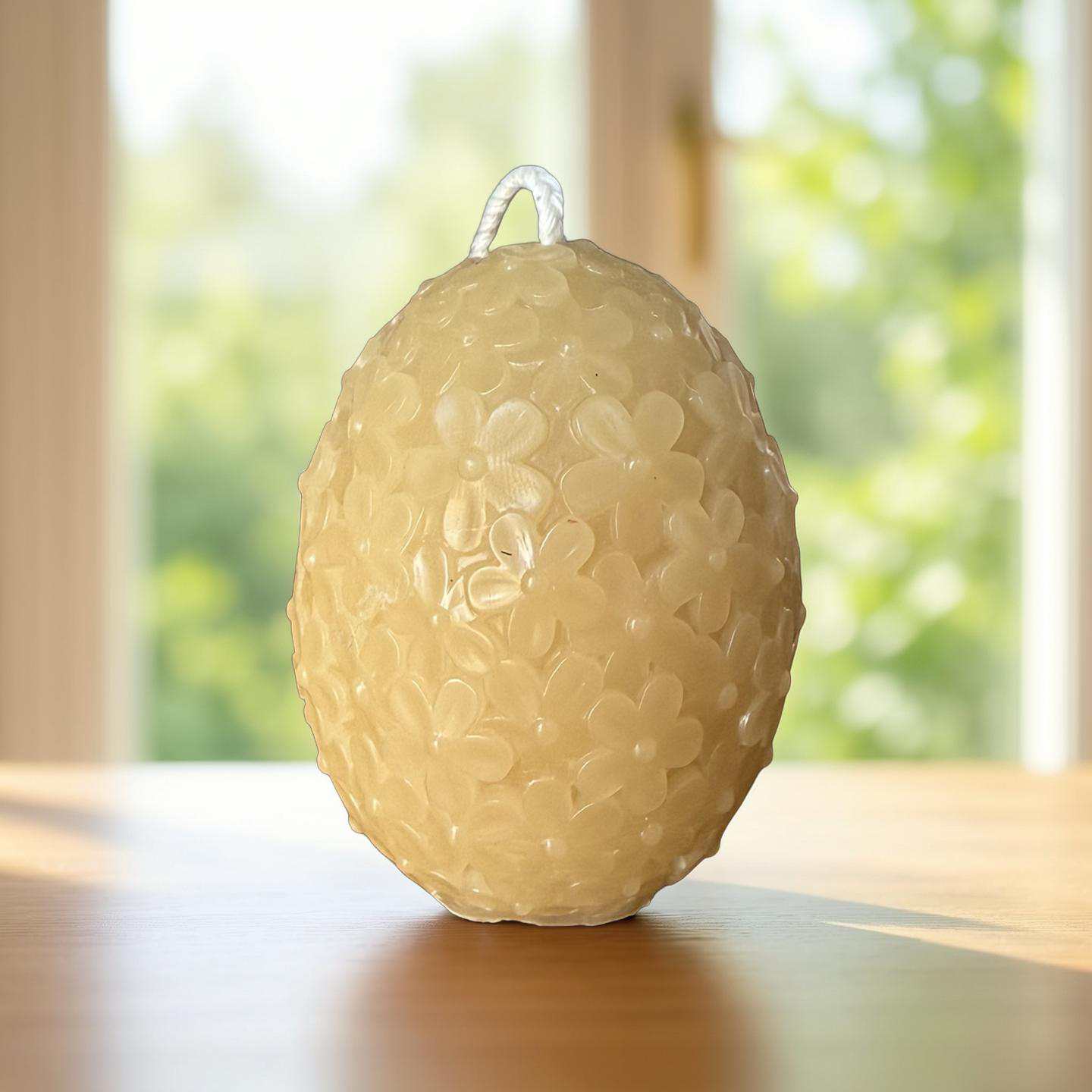 “Flora” Easter Egg Beeswax Candle