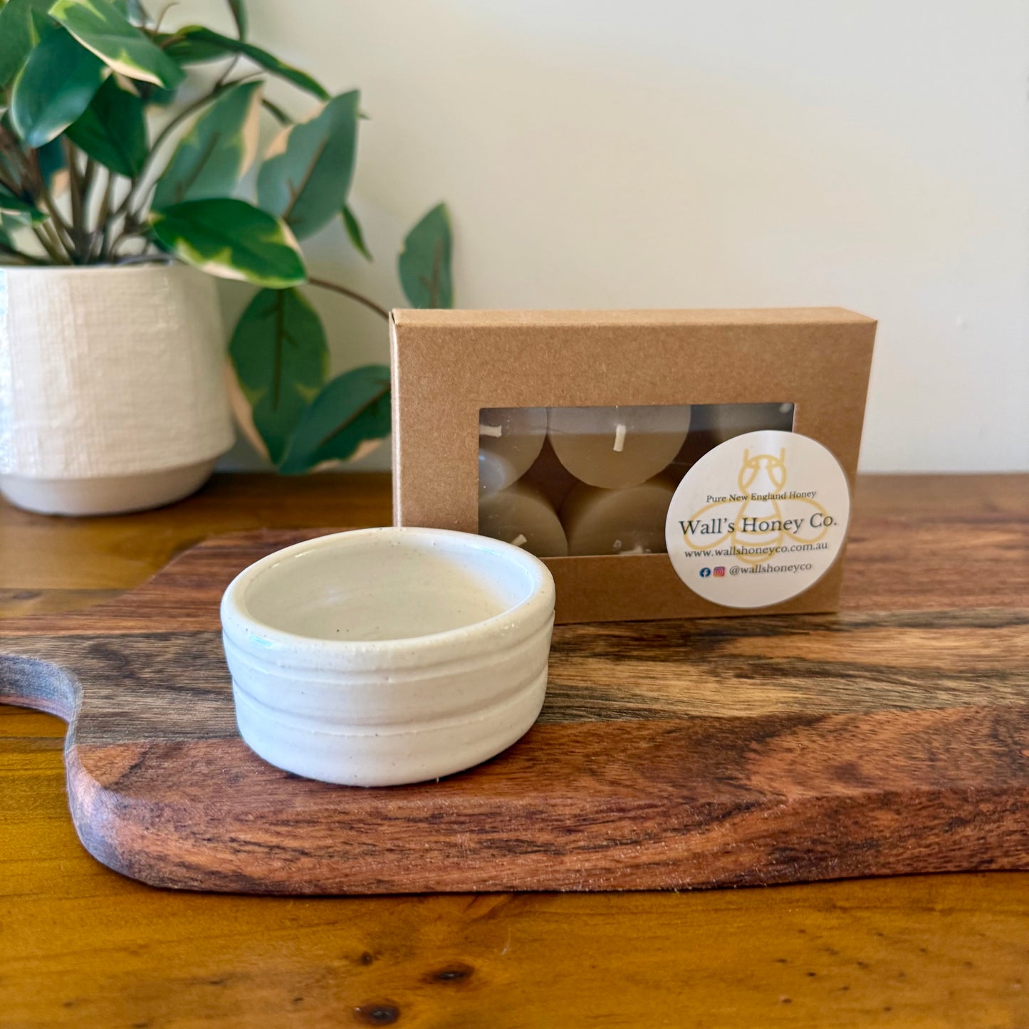 Mothers Day “Terra” Pottery Pottery Tea Light Candle & Seed Gift Box