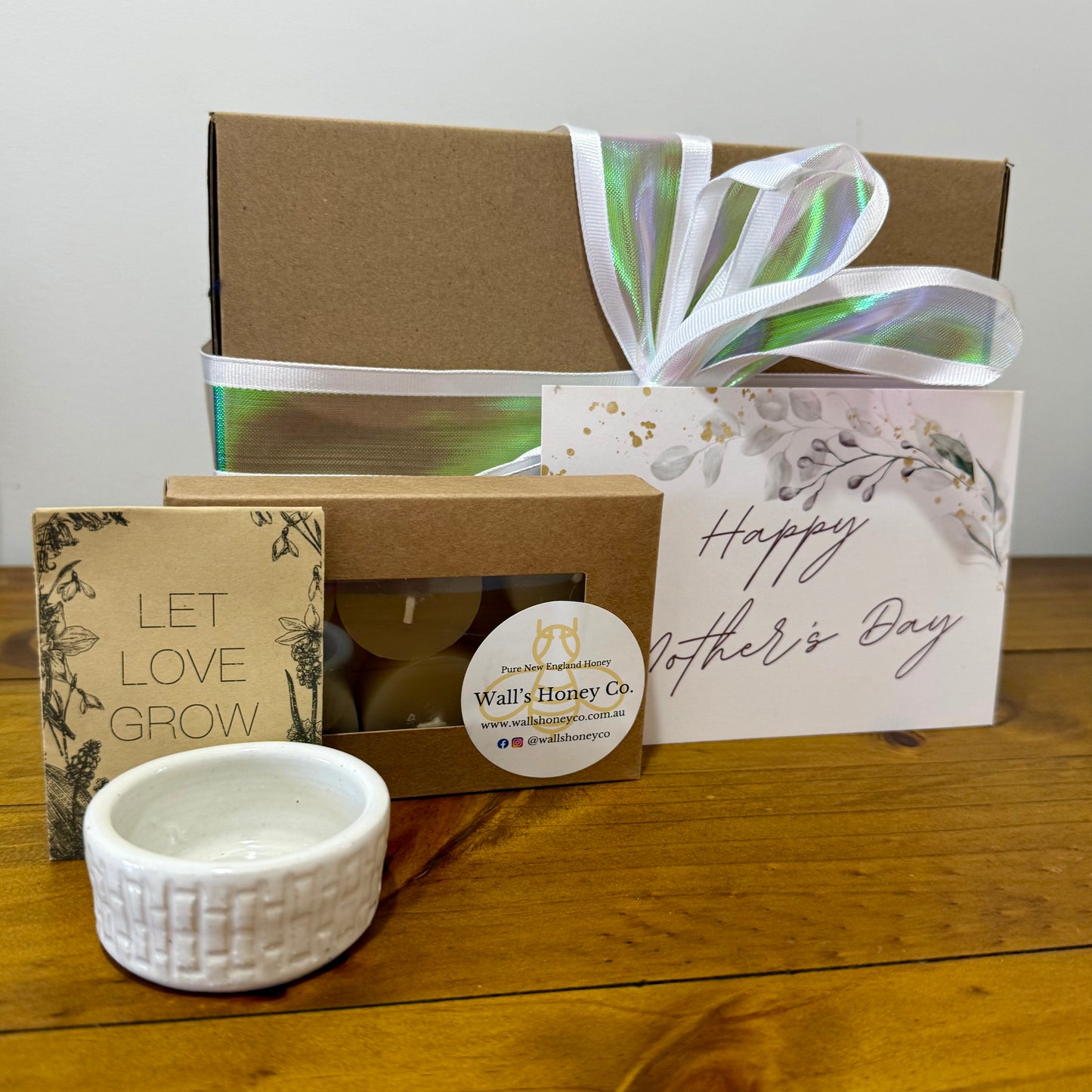 Mothers Day “Summit” Pottery Pottery Tea Light Candle & Seed Gift Box