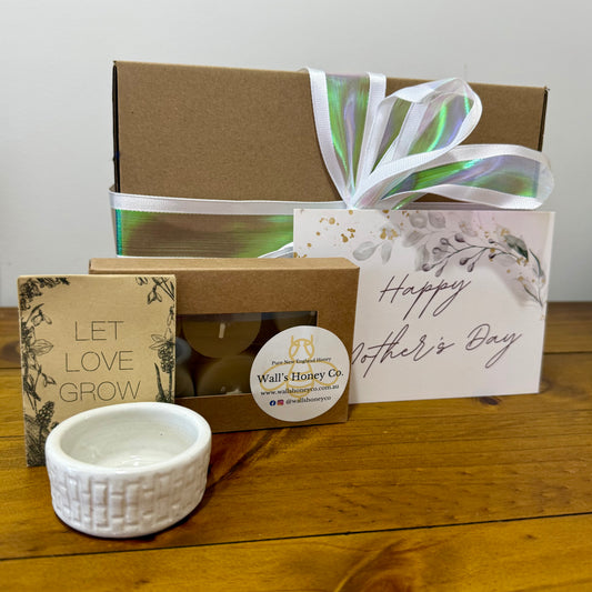 Mothers Day “Summit” Pottery Pottery Tea Light Candle & Seed Gift Box