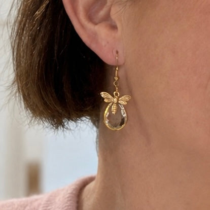 Bee Drop Costume Earrings