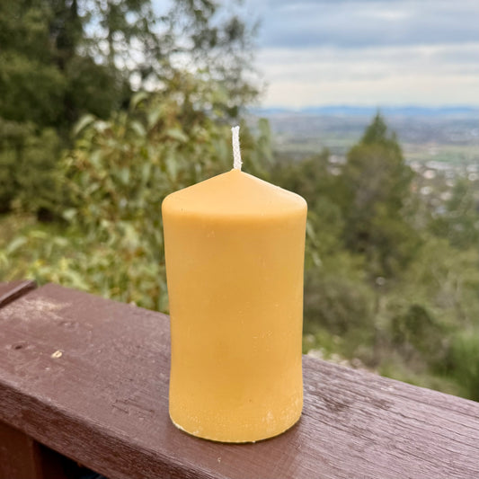 8.5cm Beeswax Pillar Candle