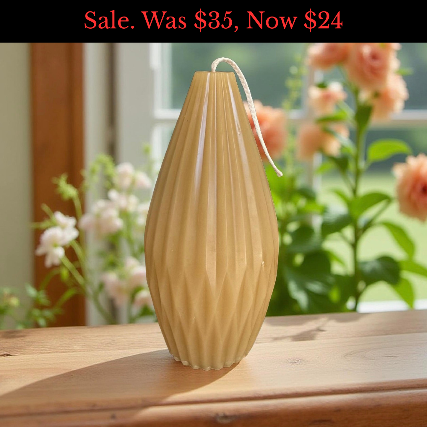 Sale - Geoglow Beeswax Candle