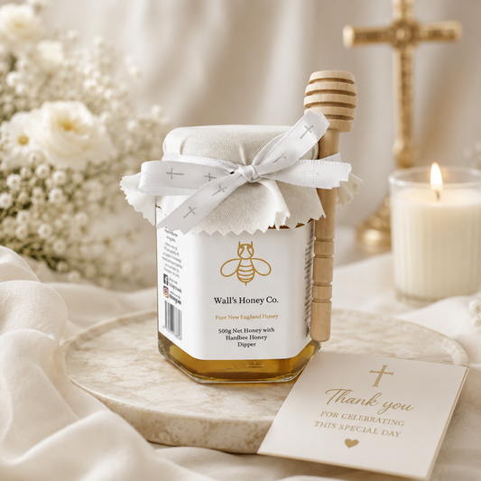 Pure Australian Honey Favours for Baptisms, Christenings, Confirmations & special gifting.