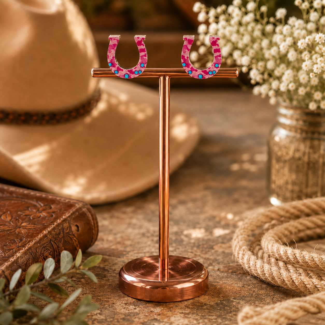 Horseshoe Honey Earrings
