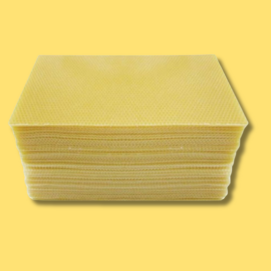 100% Australian Beeswax Foundation – Full Depth | 14kg Carton