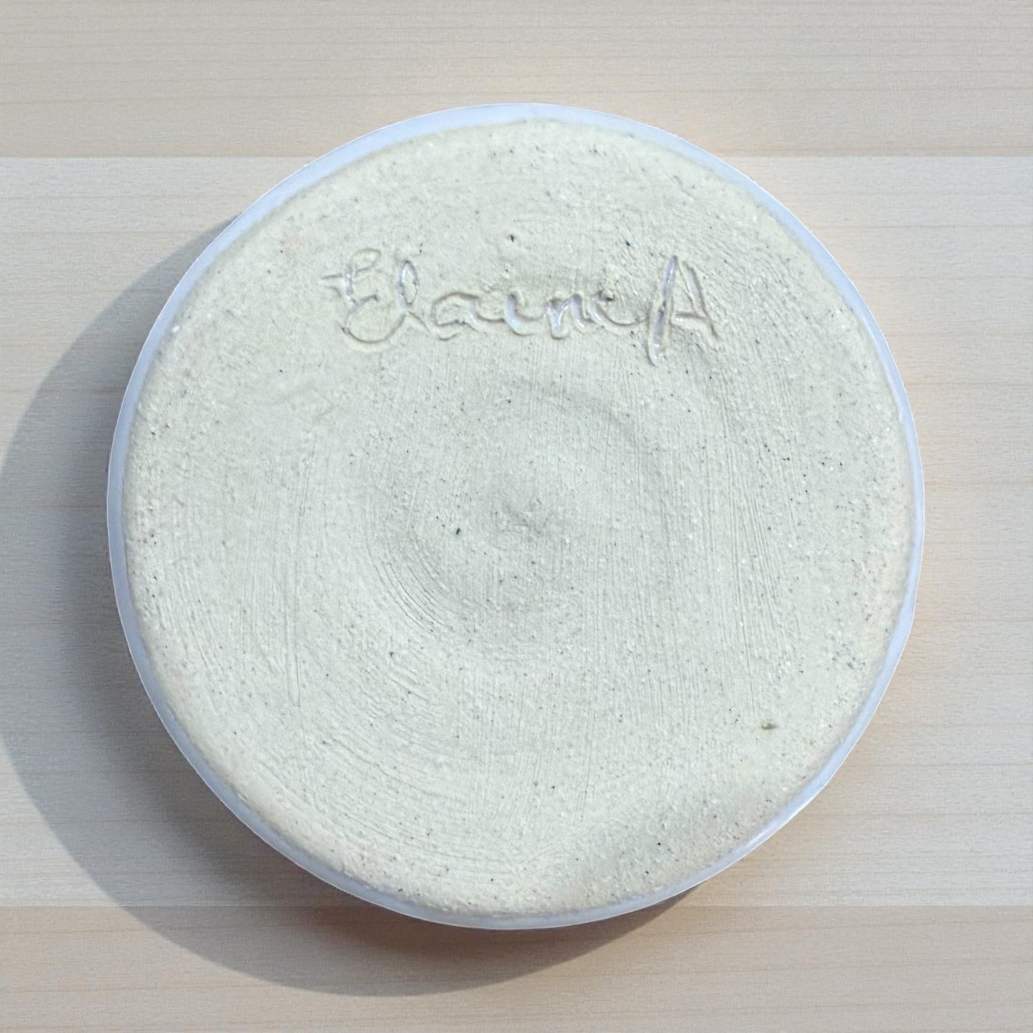 “Alabaster Glow” Pottery Tall Tea Light Beeswax Candle - Pack of 6.