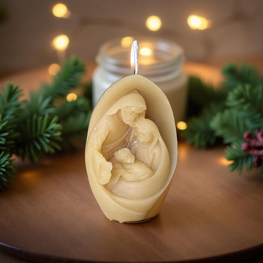 Holy Family Pure Beeswax Candle