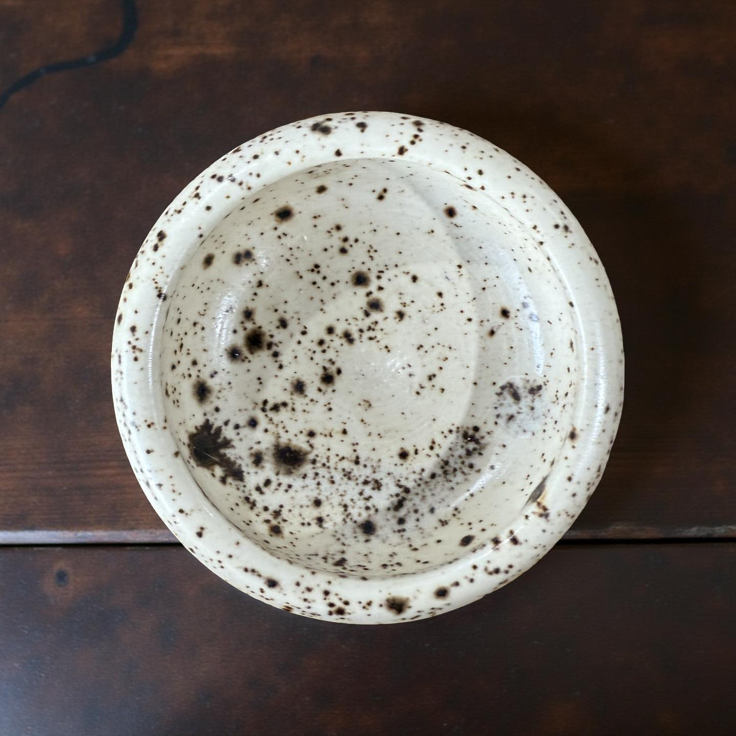 “Wren” Pottery Tall Tea Light Beeswax Candle Holder and Pack of 6 candles