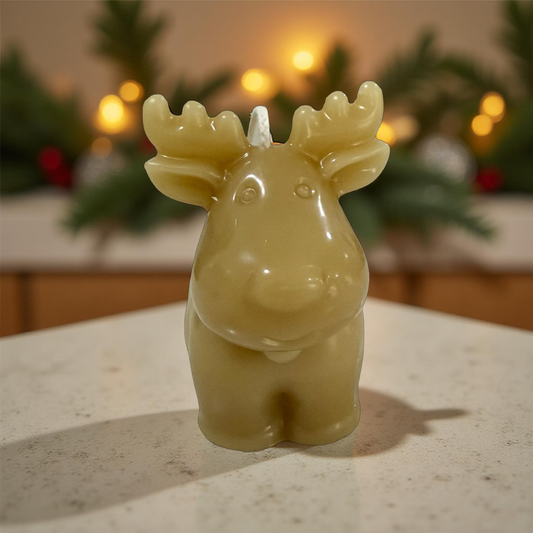 Rudolph the Christmas Reindeer Beeswax Candle