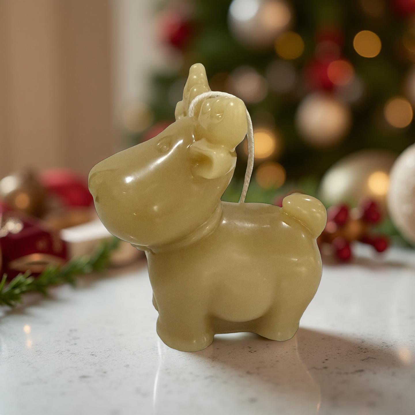 Rudolph the Christmas Reindeer Beeswax Candle