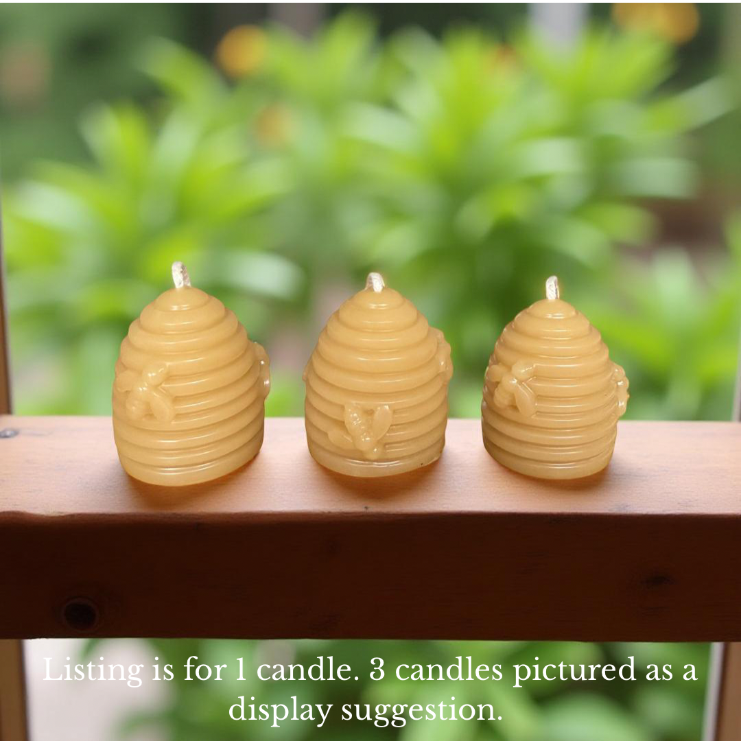 Bee Hive Beeswax Candle