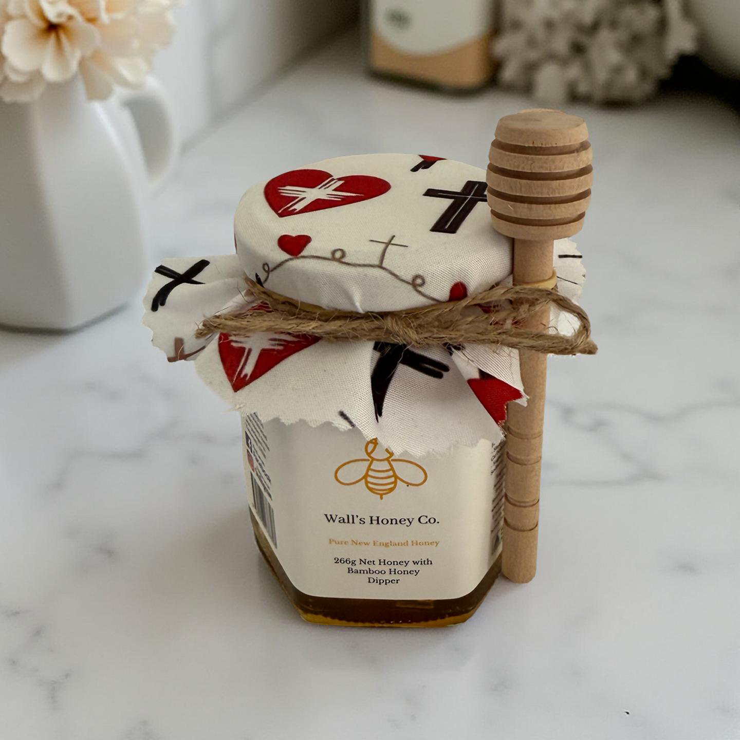 Pure Australian Honey with Christian / Catholic / Orthodox Cross Fabric