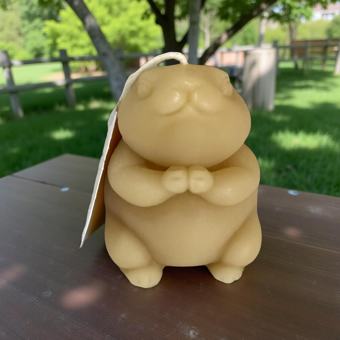 Beeswax Bunny Candle “Honeyhop”